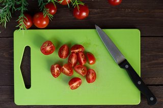 Cherry tomatoes cut into quarters