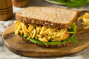 Spicy chicken and salad sandwich - Recipes - Healthier Families - NHS