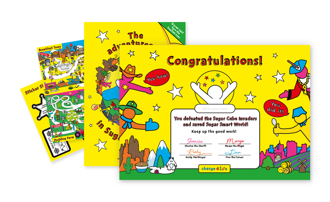 Sugar Smart world take-home pack and certificate