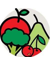 A selection of fruit and vegetables