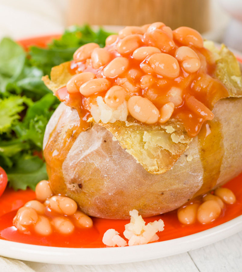 Jacket Potato With Baked Beans & Cheese Recipes Change4Life