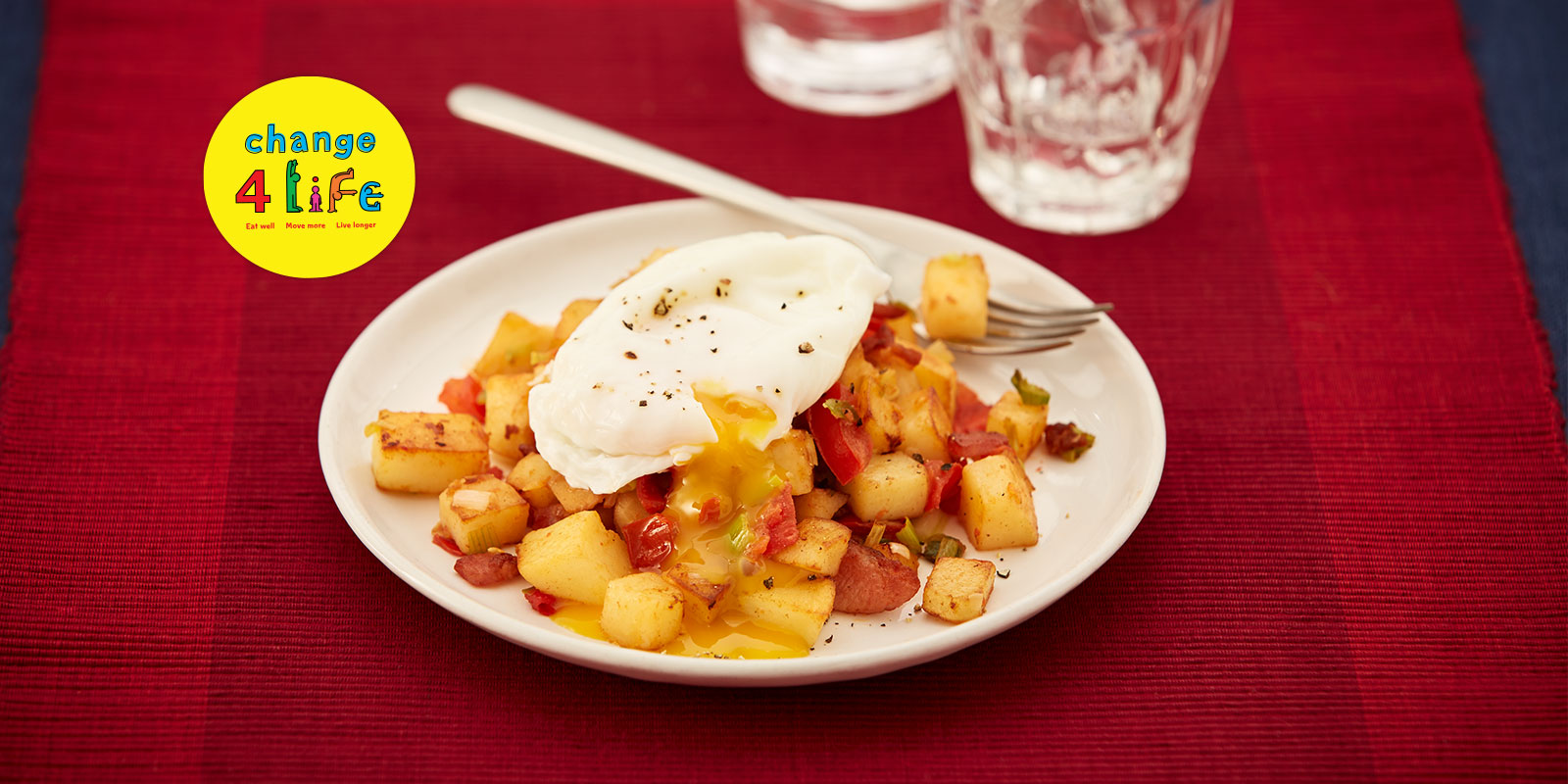 Potato & Poached Egg Hash Recipes Change4Life
