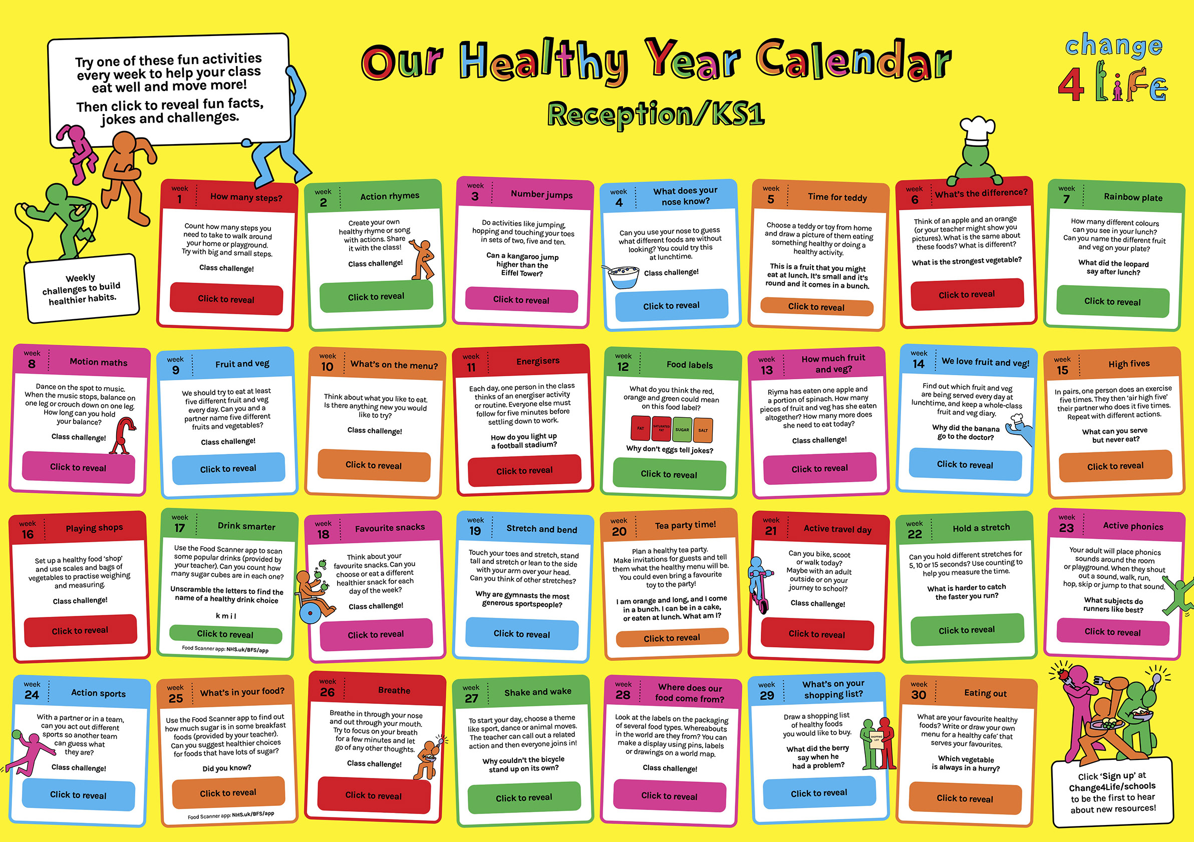 Our Healthy Year: Reception/KS1 calendar