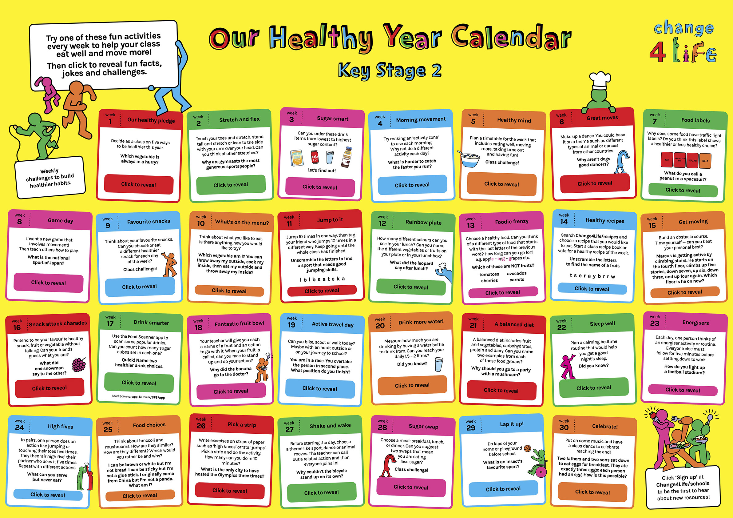 Our Healthy Year: Year 6 calendar