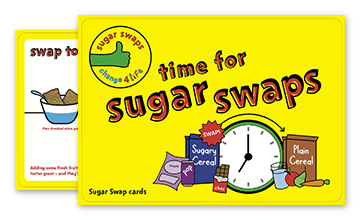 Sugar Swaps activity cards