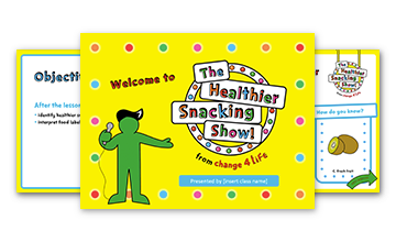 The Healthier Snacking Show: lower KS2 PowerPoint