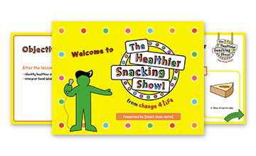 The Healthier Snacking Show: upper KS2 PowerPoint